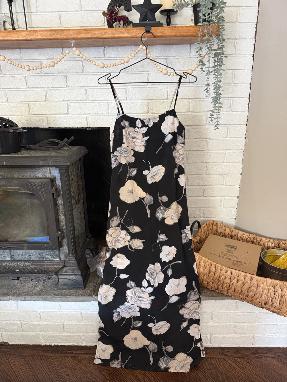 Vintage 90s Joule Floral Maxi Dress | Size M